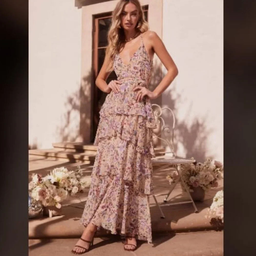 floaty chiffon maxi dress Juliette Navy Blue Polka Dot Color:White (Waist Belt) (Pre-order) Waist Sash The cascading ruffle detailing patron de couture pour bébé Standards & Practices Plus